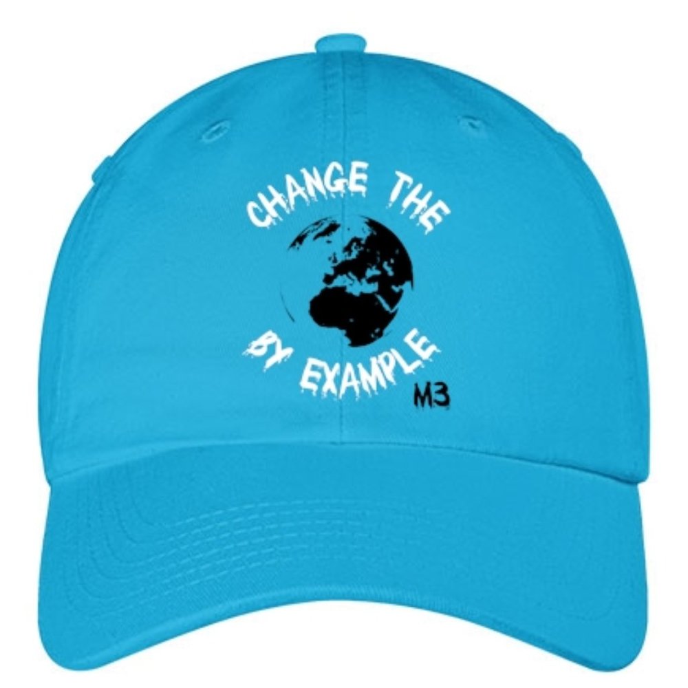 Embroidery Dad Caps (Strapback) Color- Neon Blue